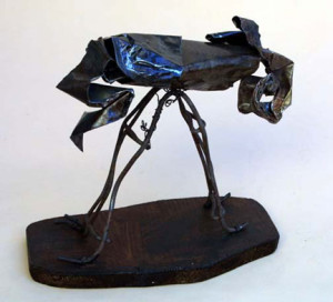 "Mule", found metal and wood, 11" x 13" x 6.5", $325 (6654)