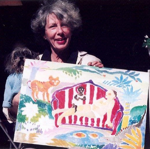 Ann Frantic with Honey