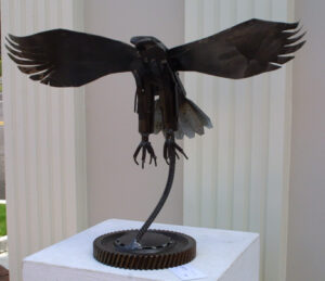 A bird sculpture