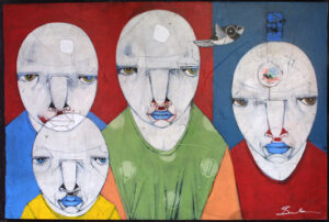 "Propane" by Michael Banks acrylic, mixed media on wood unframed 32.25" x 48" $2200 #13024