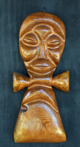 "Ank" by Melvin Sanders carved wood, varnish 22.5" x 9.5" x 2" $700 $#13175