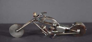 "Hogg" by Ray Bellew welded found metals 4" x 10" x 3" $400 #12695