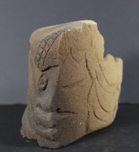"Awake too the World, Asleep to Beyond" c. 1995 by Lonnie Holley industrial sandstone 9" x 10.25" x 5.5" $2700 #13464