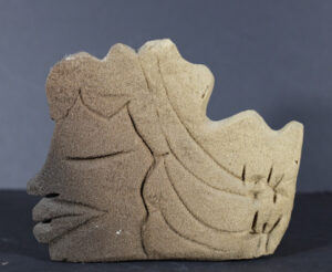 "Awake too the World, Asleep to Beyond" c. 1995 by Lonnie Holley industrial sandstone 9" x 10.25" x 5.5" $2700 #13464