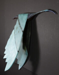 "Young Sky Blue Crane" 1995 by Don Gahr
carved, painted wood	30" x 25" x 7"	
$2800 #13586