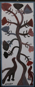 "Tree of Life with Birds" 1991 by Mose Tolliver house paint on wood 29.75" x 12" $2000 #13713