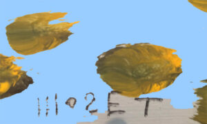 "Green Snake" c. 1993   by Mose Tolliver house paint on plywood 25.5" x 7" x 1" $1200 #13753