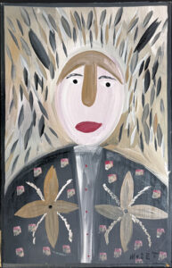 "Nall" by Family of Mose Tolliver house paint on wood 34.25" x 22 1/8" unframed $900 #13795