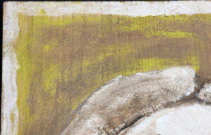 signature Portrait by Jimmie Lee Sudduth dated Nov. 24, 1987 on back mud, paint on found wood 25" x 14.5" $1900 #13809 Provenance Cargo Gallery
