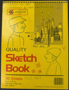 verso "Pennsylvania Dutch" dated 1987 by Jack Savitsky marker, ink on heavy paper 9" x 11.75" unframed $500 #13813